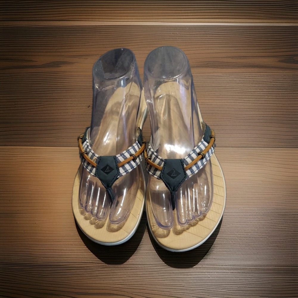 Sperry Top Slider Sandals Women Size 8M Slip On Shoe Summer Pool Y2k Leather